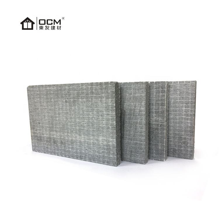 Tablero de cemento de magnesio mejorado con malla de fibra de vidrio de color gris